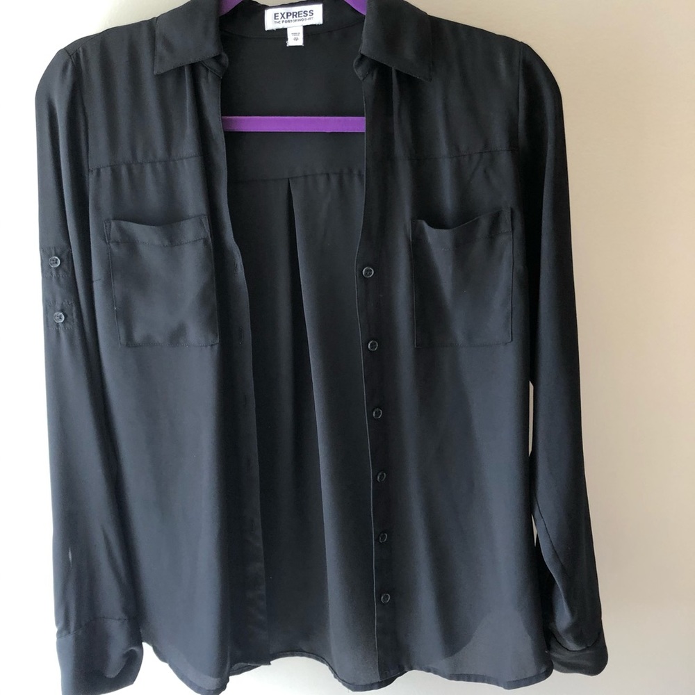 4 Different Color Express Button Down Tops - image 3